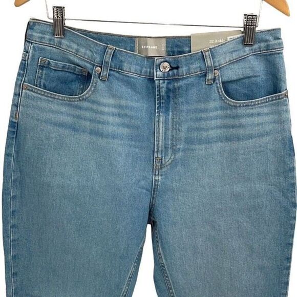 Everlane Womens High Rise Skinny Ankle Boyfriend Jeans Light Wash Size 32 NWT - Picture 2 of 11
